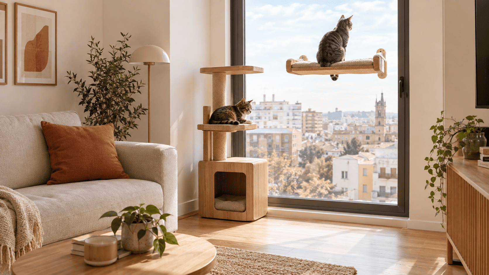 How to make a small apartment cat-friendly with vertical space