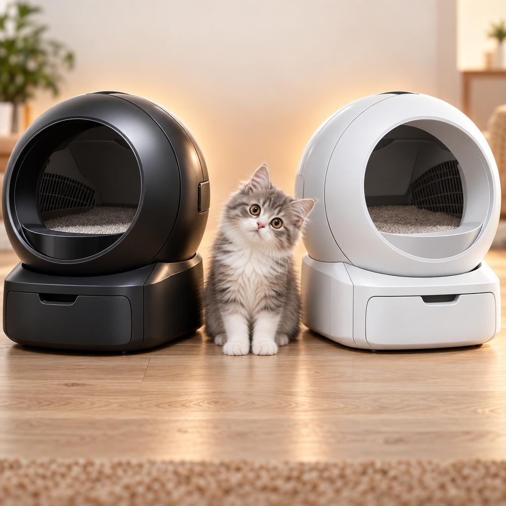 Litter-Robot 5 Pro vs Litter-Robot 4 in a modern living room